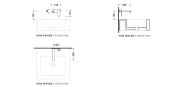 ONE - Wall-mounted single handle washbasin mixer with plate by Ceramica Flaminia - view 3